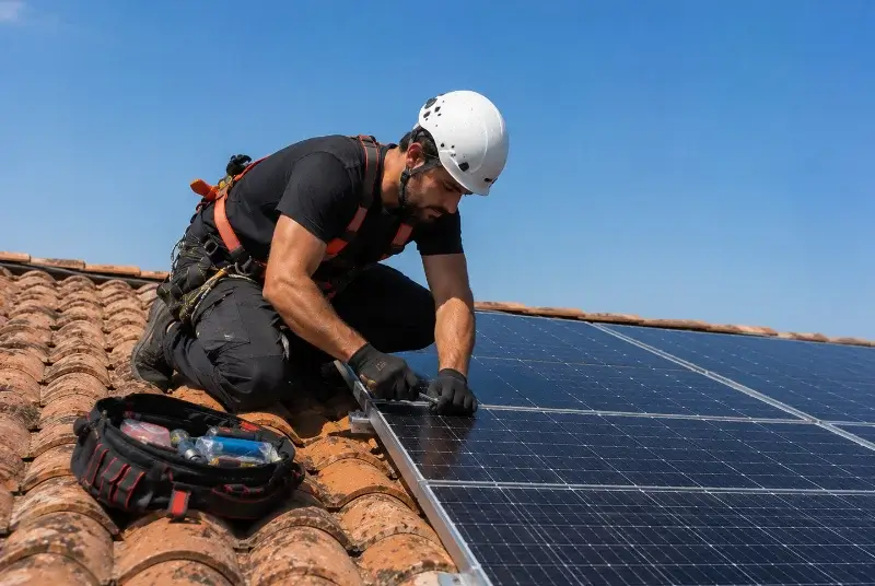 Maintenance et monitoring de panneaux solaires à Sulignat
