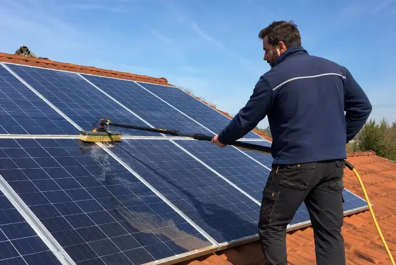 Nettoyage et entretien de panneaux solaires à Sulignat